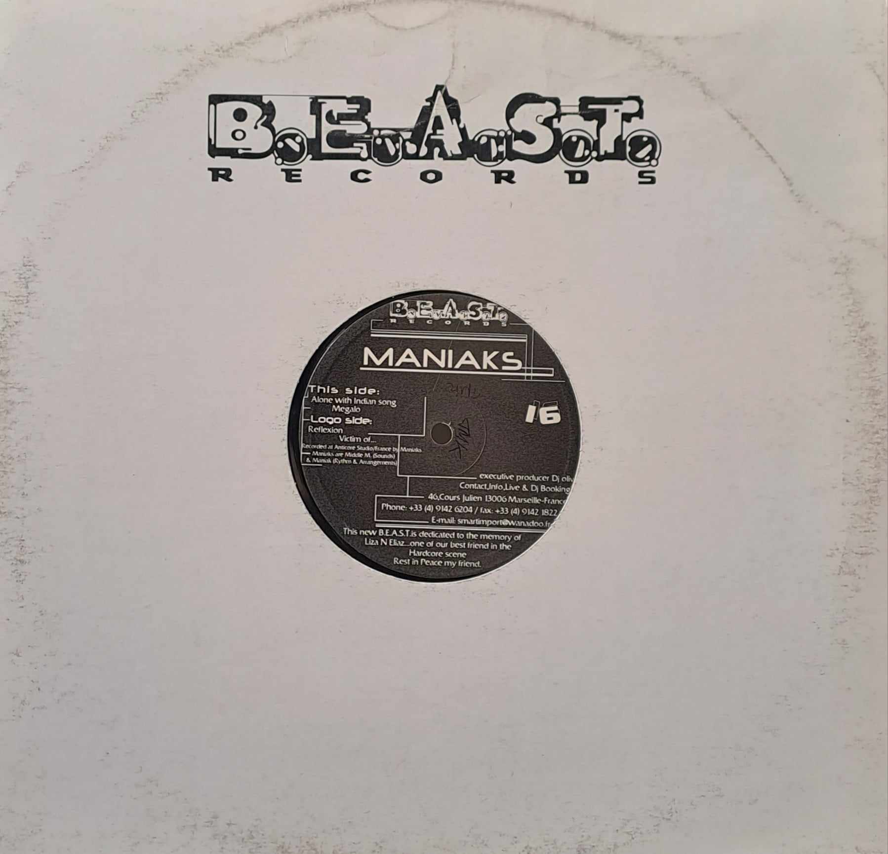 B.E.A.S.T. 16 - vinyle hardcore